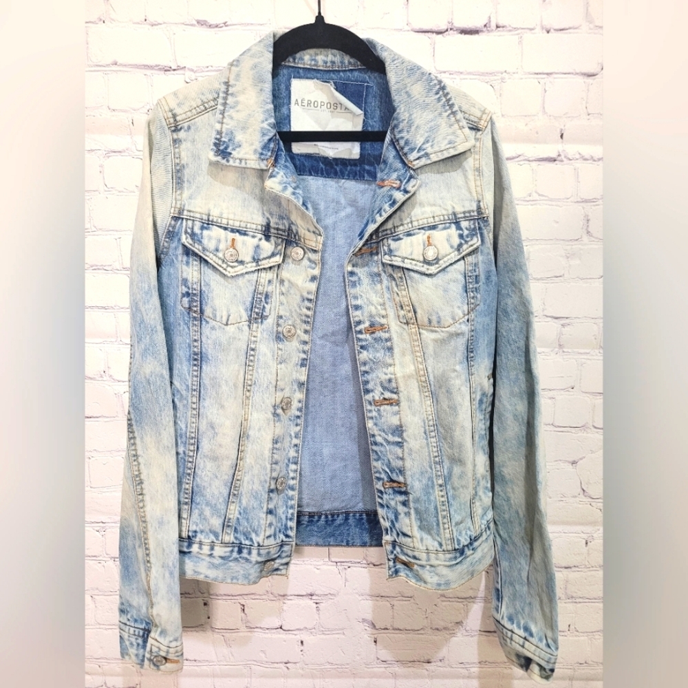 Aeropostale Acid Wash Jean Jacket Size XS‎